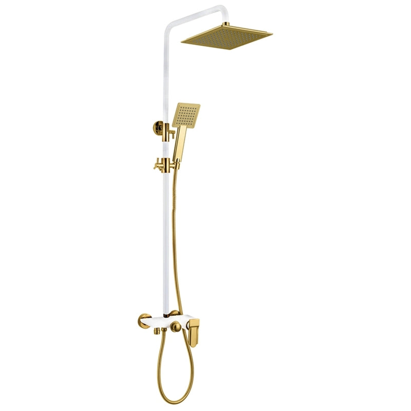 Square Luxury ABS Rain Waterfall Shower 10 Inch Shower Head