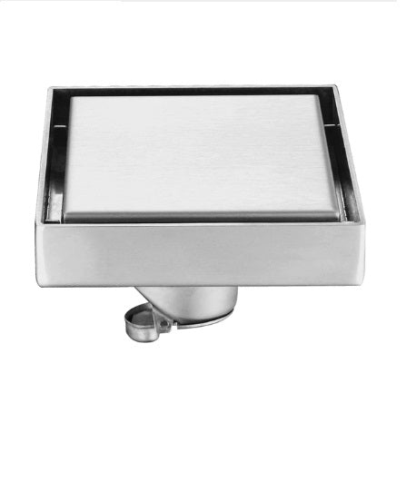 Square Shape Polished Bathroom Floor Drain System