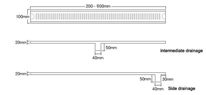 Stainless Steel Brushed Nickel Multiple Bathroom Drainage Cover