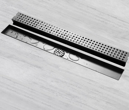 Stainless Steel Floor Mount Square Holes Deodorisation Drainer
