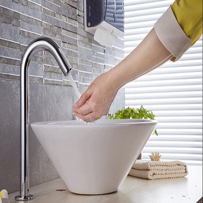 Juno Stainless Steel Infrared Automatic Chrome Finish Sensor Faucet 