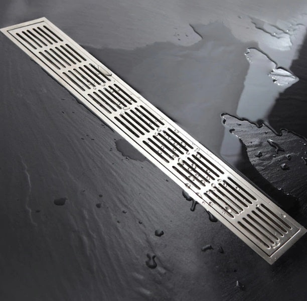 Stainless Steel Linear Bathroom Shower Horizontal Drain