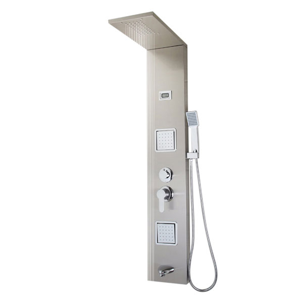 Stainless Steel Massage Bath Waterfall Wall Mounted Shower Tower 1