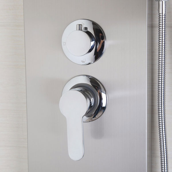 Stainless Steel Massage Bath Waterfall Wall Mounted Shower Tower 6