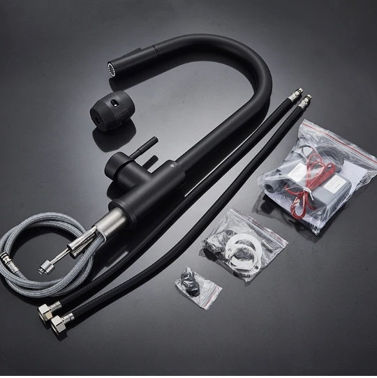 Stainless Steel Modern Pull Down Sensor Kitchen Faucet