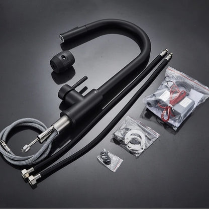 Stainless Steel Modern Pull Down Sensor Kitchen Faucet