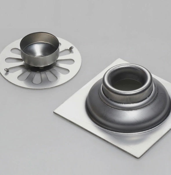 Stainless Steel Square with Round Shape Bathroom Drainage System