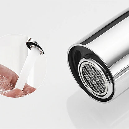 Long chrome sensor faucet