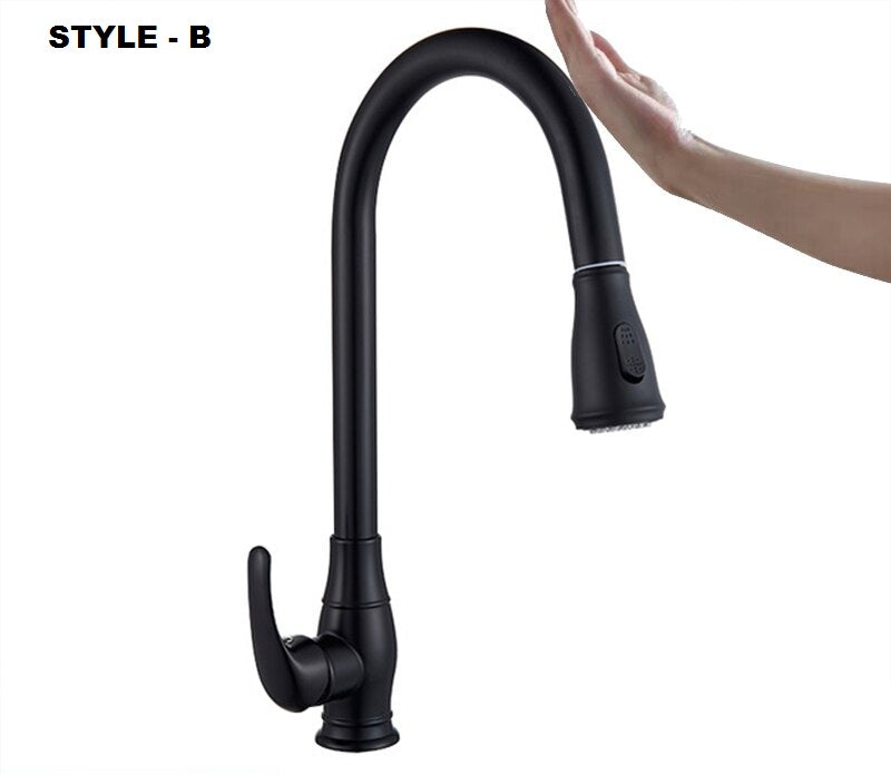 black touch kitchen faucet