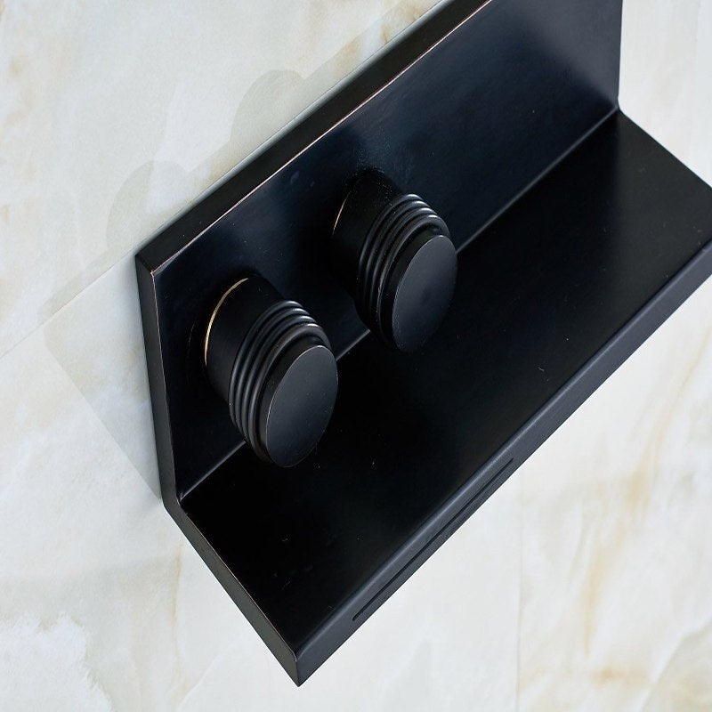 Stylish Classic Oil-Rubbed Bronze Dual Handle Wall Mount Bathtub Faucet