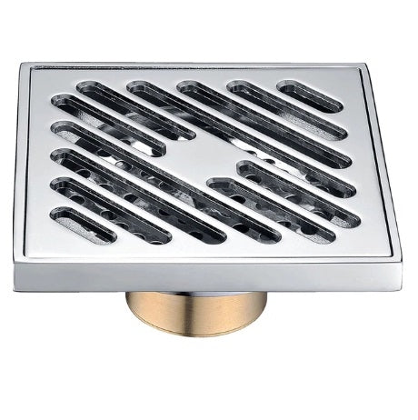 Stylish Square Shape Polished Bathroom Floor Drain System