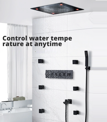 Oil Rubbed Bronze Musical Head Shower System Modern Design Mobile Phone Controlled.