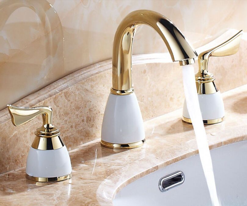 Super Luxury Rose Gold Finish Bathroom Basin Sink Faucet