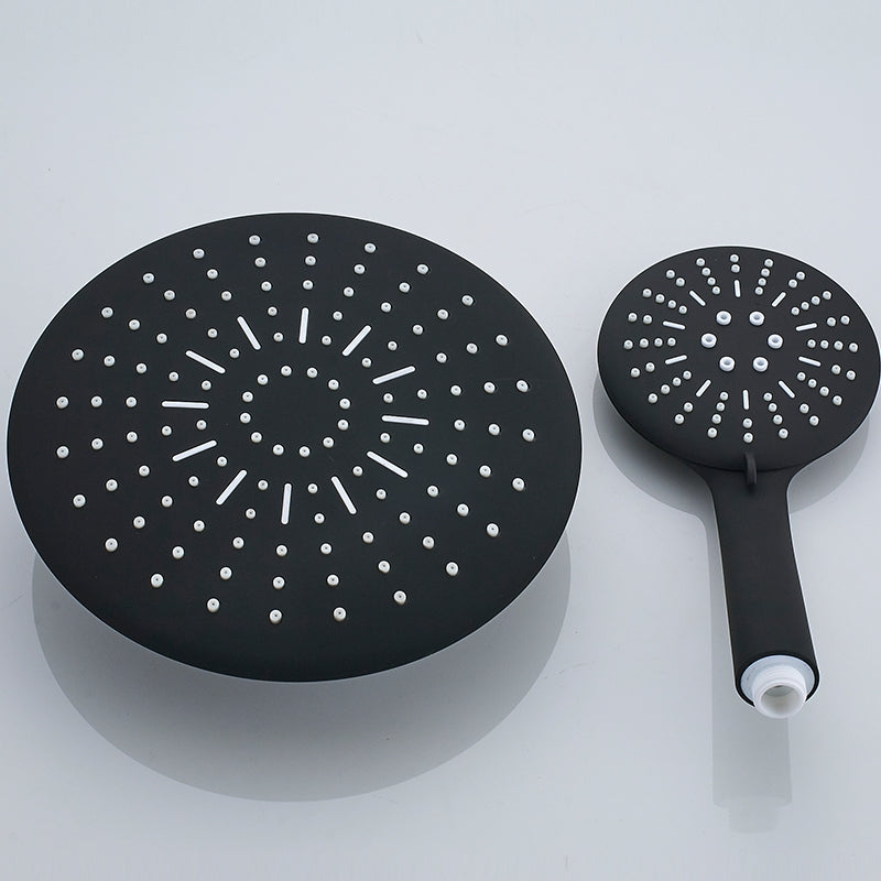 Thermostatic 3 Way Black Shower Head with Handheld Shower & Faucet