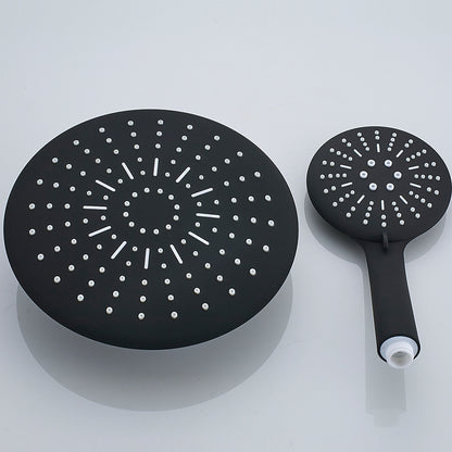 Thermostatic 3 Way Black Shower Head with Handheld Shower & Faucet