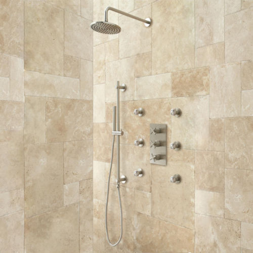 Thermostatic brushed shower systems 