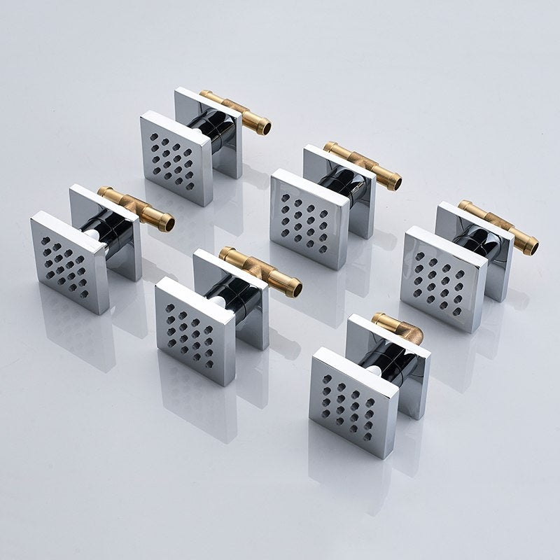 Thermostatic Multi Function Bathroom Shower with 6 SPA Jet Massage