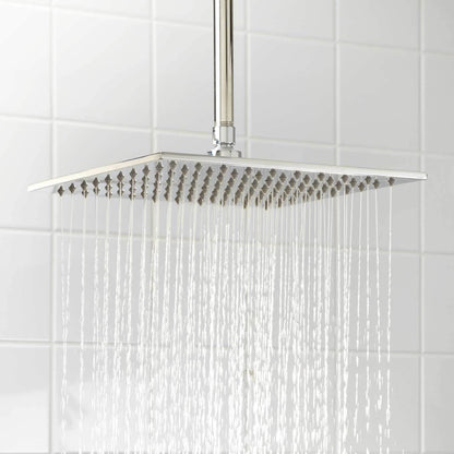 Thermostatic Shower System with Square Rain Shower Head