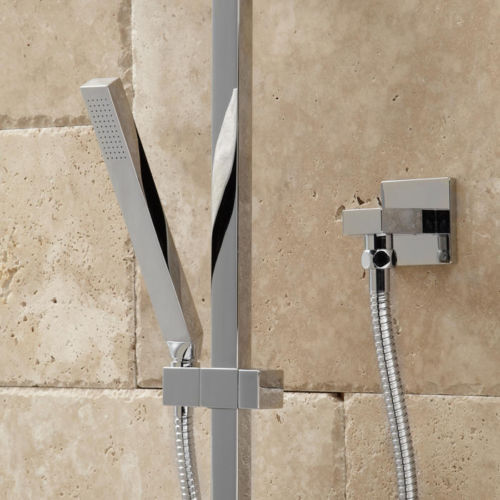 Thermostatic Shower System with Square Rain Shower Head