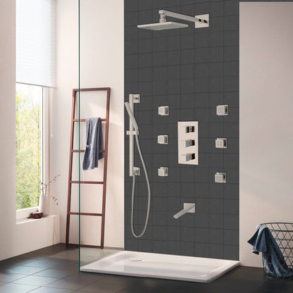 Thermostatic Shower Systems chrome finish