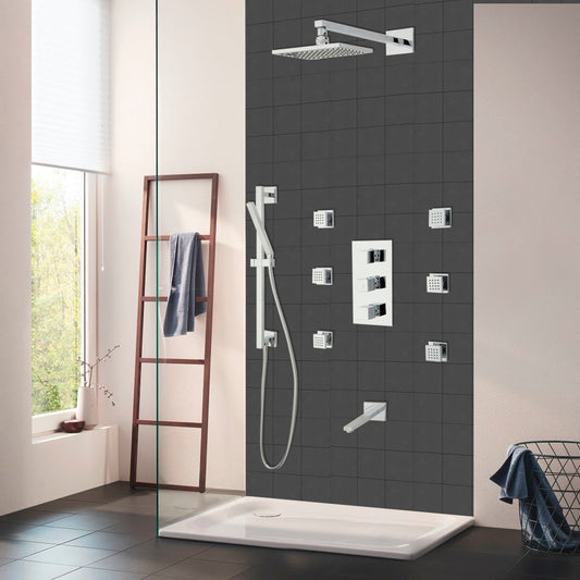 Thermostatic Shower Systems chrome finish