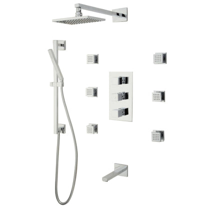 Thermostatic Shower Systems chrome finish