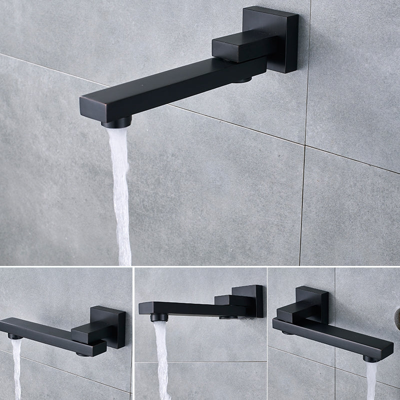 Thermostatic Wall Mount Shower Head with Mixer Swivel Faucet