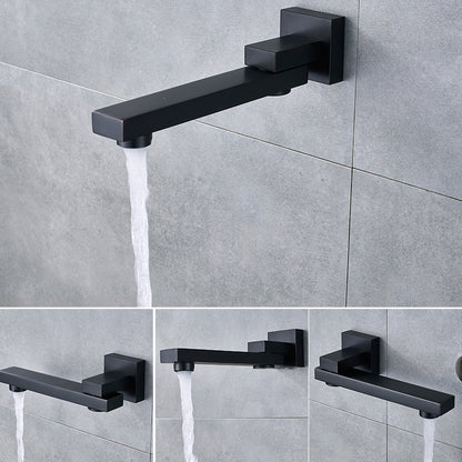 Thermostatic Wall Mount Shower Head with Mixer Swivel Faucet
