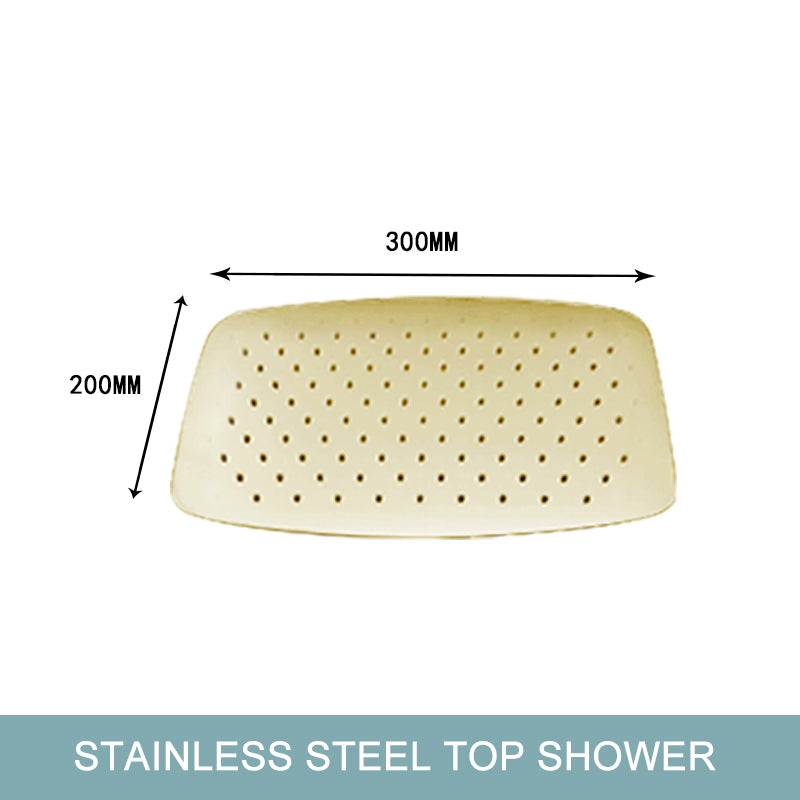 Juno Commercials Ceiling & Wall Mount Brushed Gold Luxury Shower Head & Arm