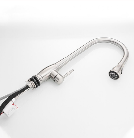 Stainless Steel Touch Control Kitchen Faucets Pull Down 