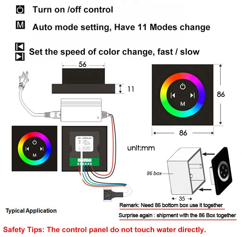 5 Knobs Rose Gold Music Shower Systems LED Light Remote Control
