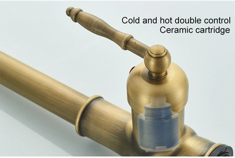 Juno Antique Brass Touch Control Kitchen Faucets Pull Out Kitchen Mixer Tap Crane Sensor Faucet Hot Cold Water