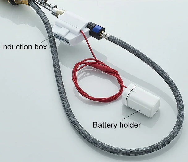 Juno Antique Brass Touch Control Kitchen Faucets Pull Out Kitchen Mixer Tap Crane Sensor Faucet Hot Cold Water