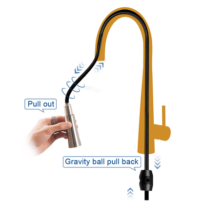 Brushed Nickel Smart Touch Kitchen Sink Faucet Deck Mount