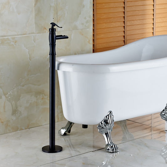 Trieste Single Handle Freestanding Floor Mount Bathtub Mixer Faucet