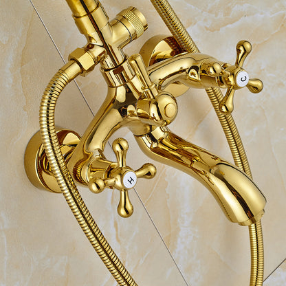 Turin 8 GOLD LED Luxury Rainfall Shower Faucet