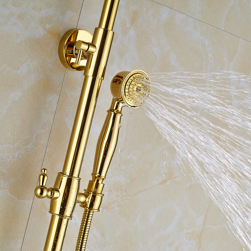 Turin 8 GOLD LED Luxury Rainfall Shower Faucet