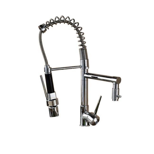 Two Spouts Sink Faucet with Single Handle