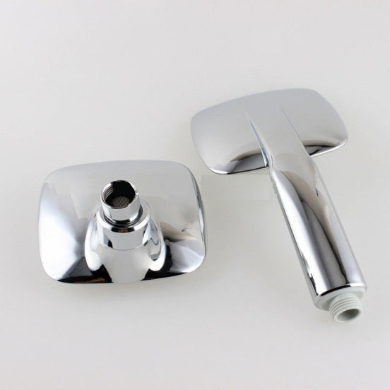 Wall Mount Chrome Finish Waterfall Rainfall Dual Square Head Shower Head