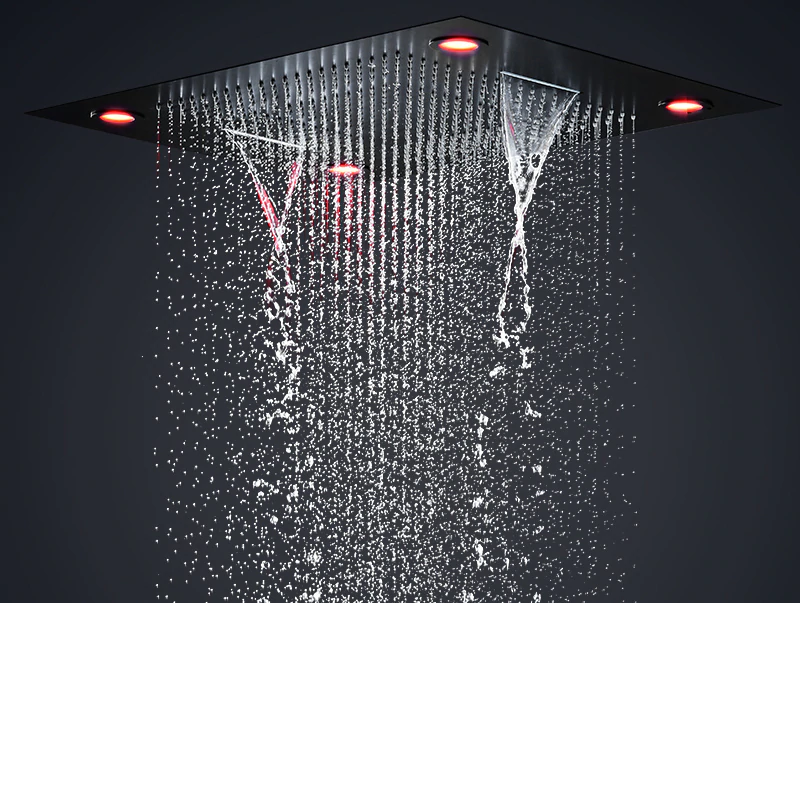 Oil Rubbed Bronze Musical Head Shower System Modern Design Mobile Phone Controlled.