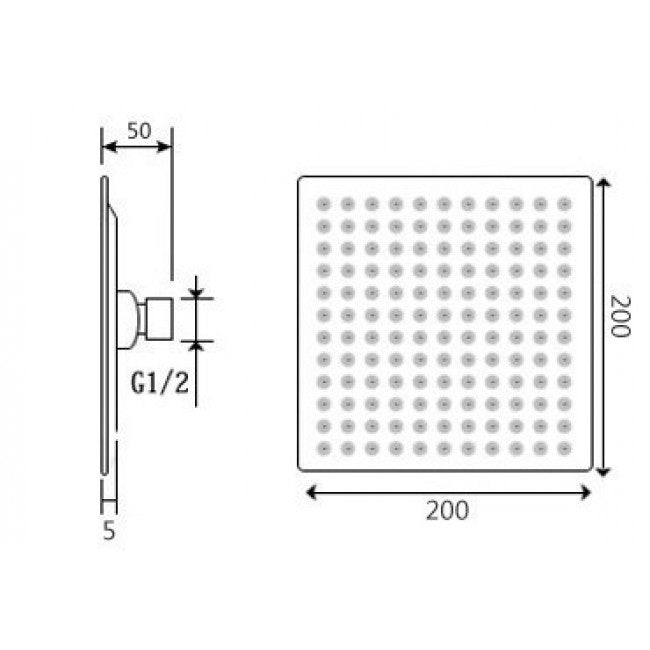 Verona Wall Mounted Chrome Finish Shower Set With Hand Held Shower And Triple Handle Mixer