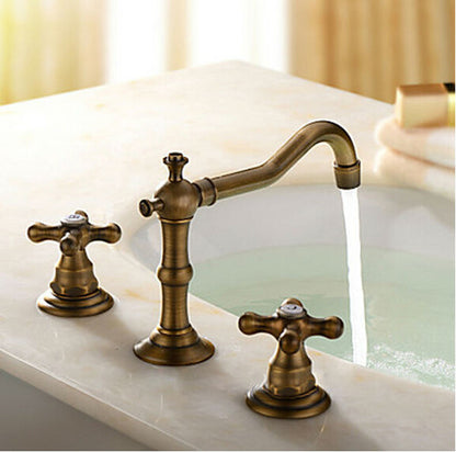 Vintage Antique Style Basin Mixer Tap Vessel Bathroom Sink Faucet 