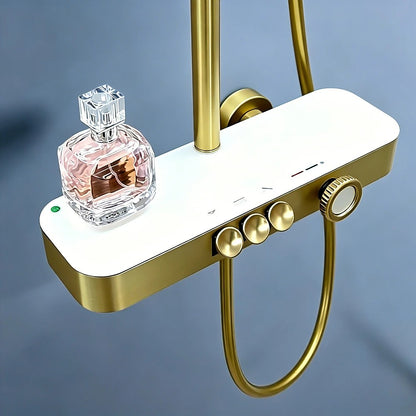 Wall-Mounted Rainfall Shower System with Three-Way Outlet - image 2