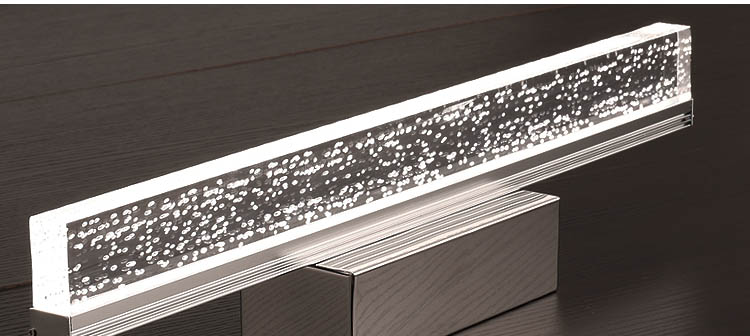 Juno Transparent Rectangle LED Mirror Light Wall Chandelier Lighting