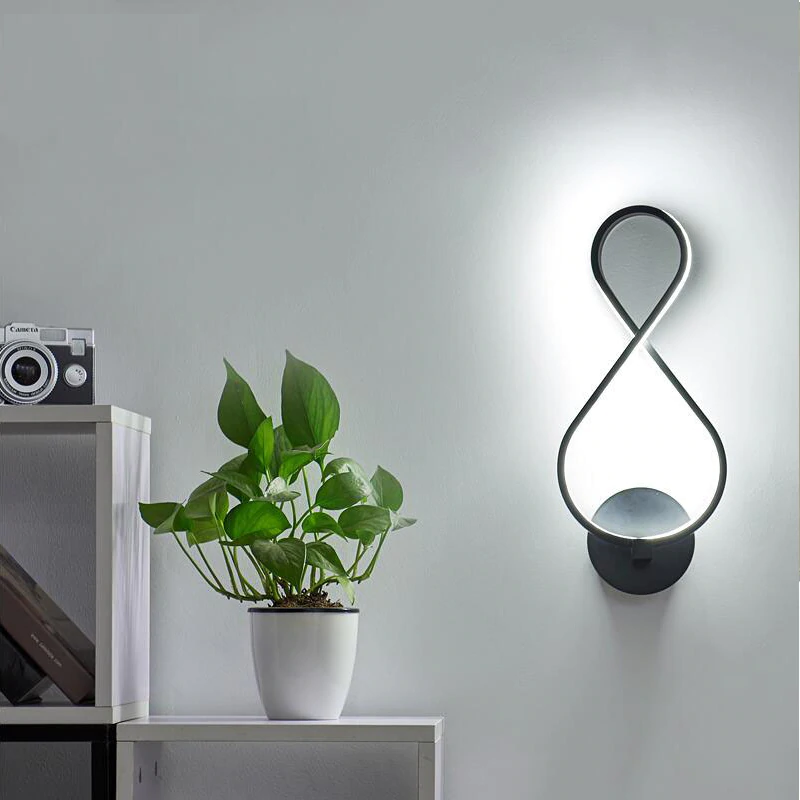 Juno Abstract  8 Vertical Light Fixture LED Side Wall Living Room Lights