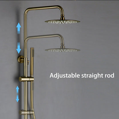 Juno Wall Mount Thermostatic Rain Shower Head With Handheld Shower