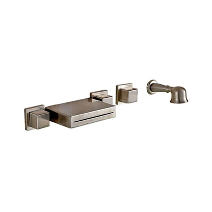 Hand Shower & Triple Handle Bathtub Faucet
