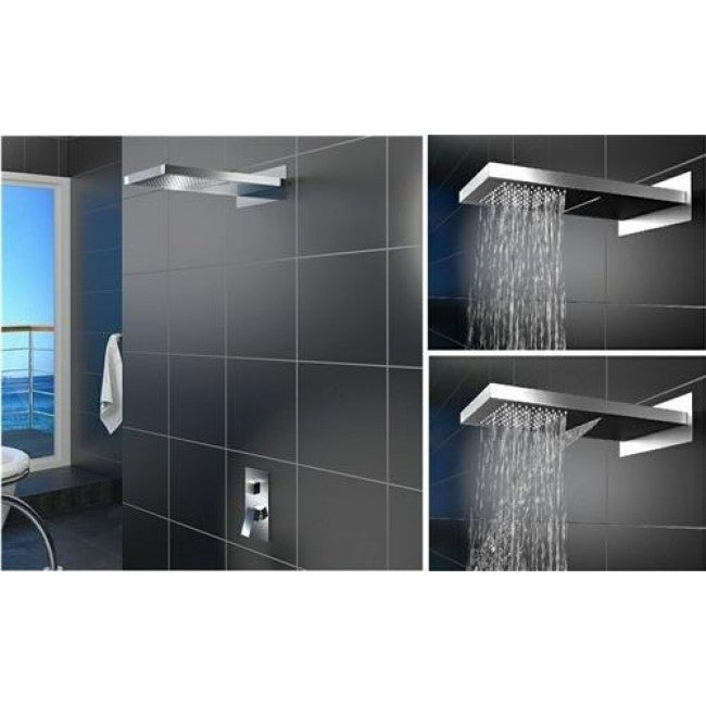22" LED Waterfall Shower Faucet with Shower Jet