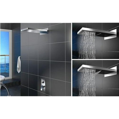 22" LED Waterfall Shower Faucet with Shower Jet