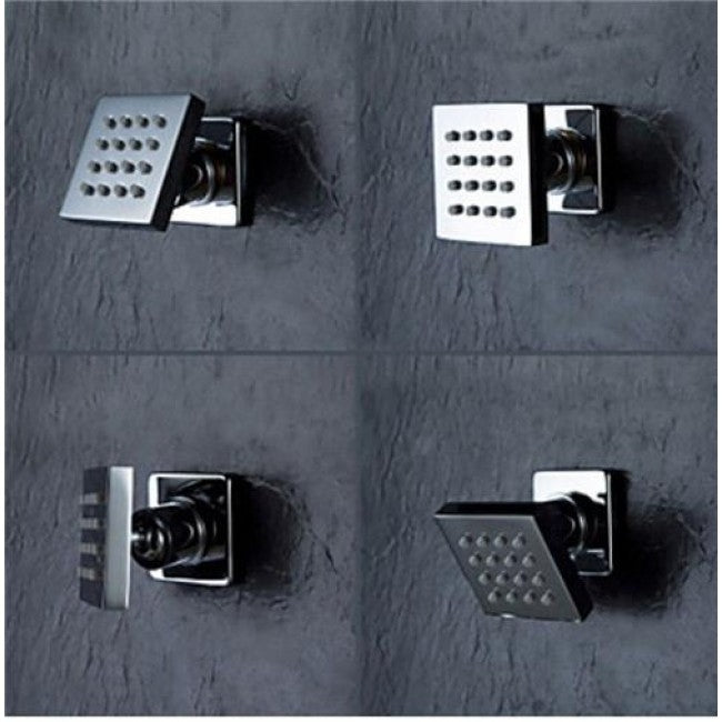 22" LED Waterfall Shower Faucet with Shower Jet